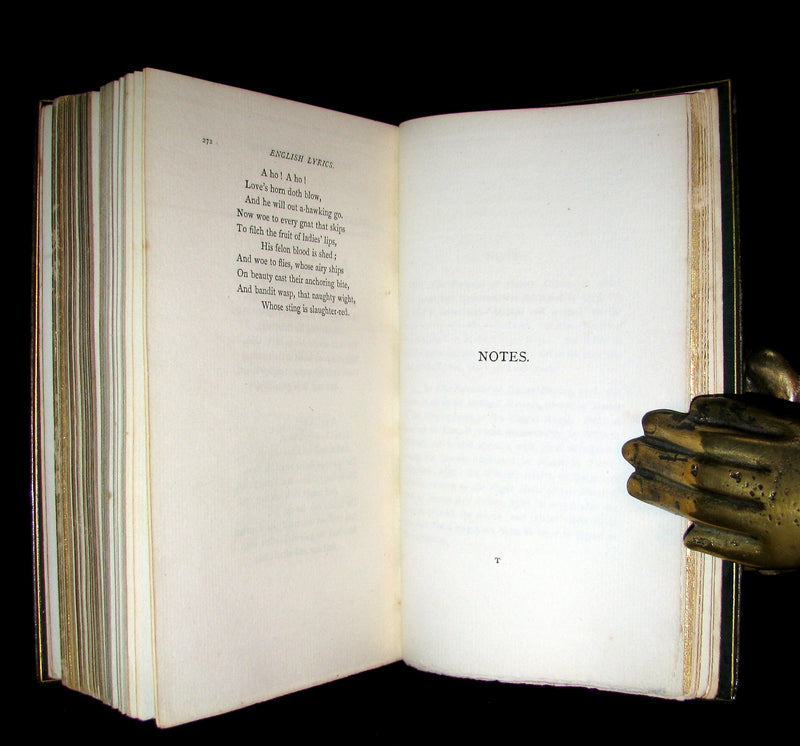 1883 Rare poetry Book - ENGLISH LYRICS beautifully bound by Sangorski & Sutcliffe.