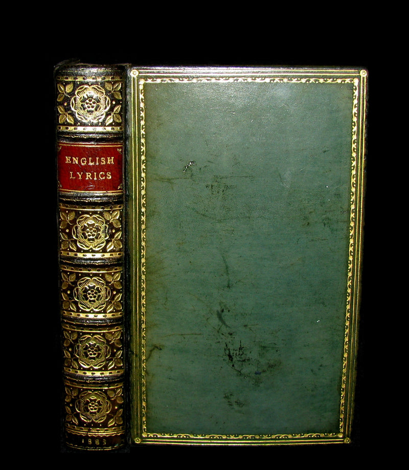 1883 Rare poetry Book - ENGLISH LYRICS beautifully bound by Sangorski & Sutcliffe.