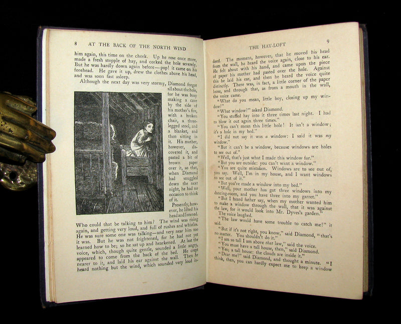1911 Rare Edition in a scarce binding - AT THE BACK OF THE NORTH WIND by George MacDonald.