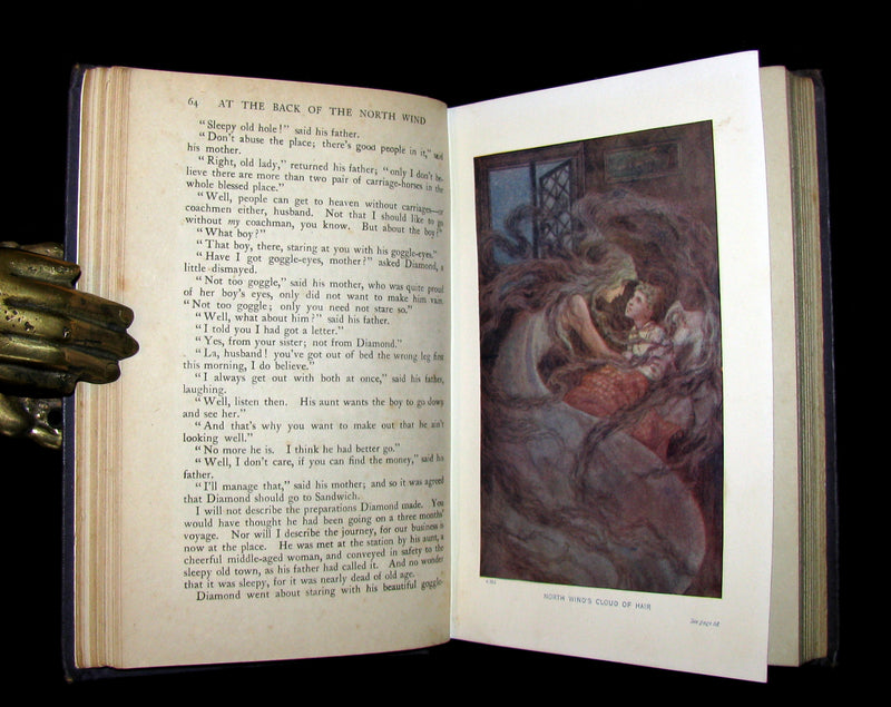 1911 Rare Edition in a scarce binding - AT THE BACK OF THE NORTH WIND by George MacDonald.