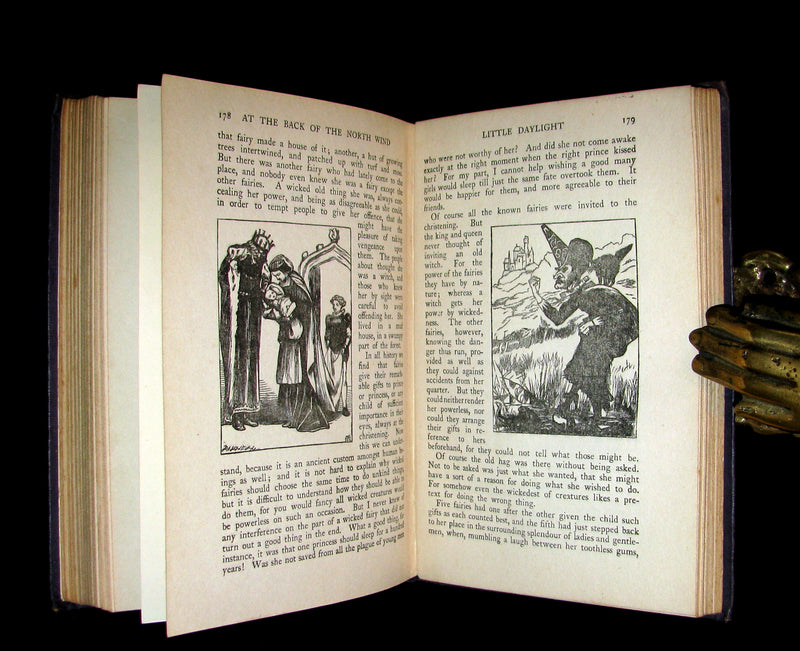 1911 Rare Edition in a scarce binding - AT THE BACK OF THE NORTH WIND by George MacDonald.