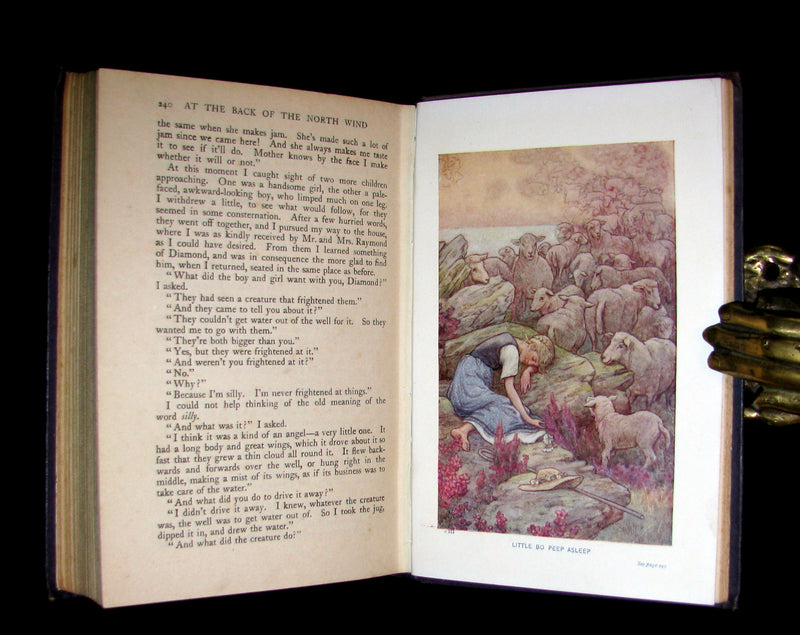 1911 Rare Edition in a scarce binding - AT THE BACK OF THE NORTH WIND by George MacDonald.