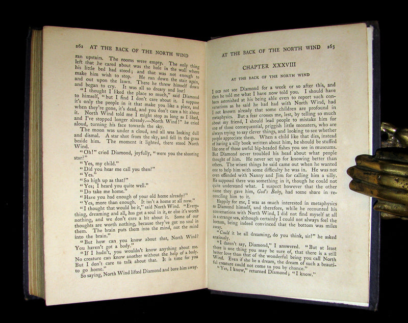 1911 Rare Edition in a scarce binding - AT THE BACK OF THE NORTH WIND by George MacDonald.