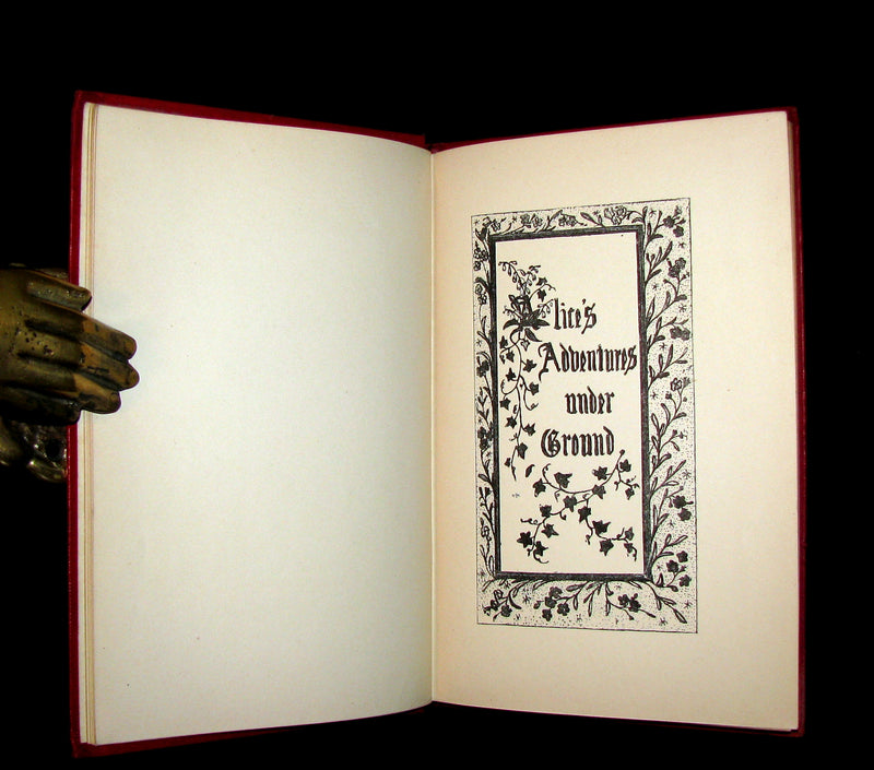 1886 Rare First Edition - Alice's Adventures Under Ground illustrated by Lewis Carroll.
