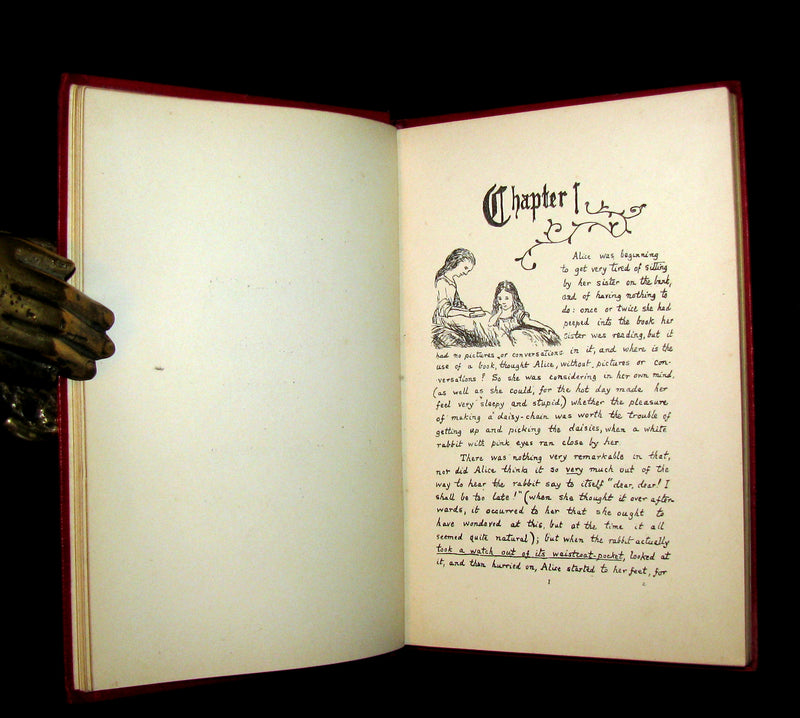 1886 Rare First Edition - Alice's Adventures Under Ground illustrated by Lewis Carroll.