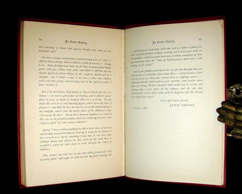 1886 Rare First Edition - Alice's Adventures Under Ground illustrated by Lewis Carroll.