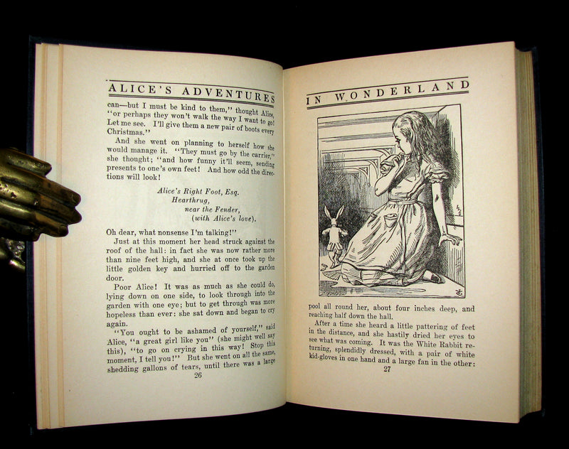 1925 Rare Edition - Alice's Adventures In Wonderland and Through The Looking-Glass illustrated by Eleonore Abbott.