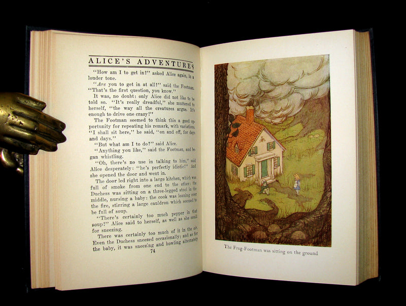 1925 Rare Edition - Alice's Adventures In Wonderland and Through The Looking-Glass illustrated by Eleonore Abbott.