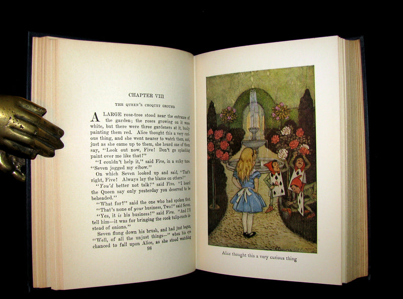 1925 Rare Edition - Alice's Adventures In Wonderland and Through The Looking-Glass illustrated by Eleonore Abbott.
