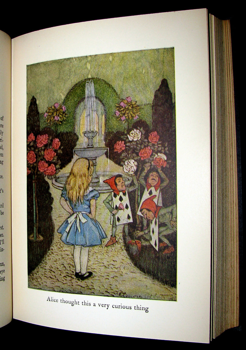 1925 Rare Edition - Alice's Adventures In Wonderland and Through The Looking-Glass illustrated by Eleonore Abbott.