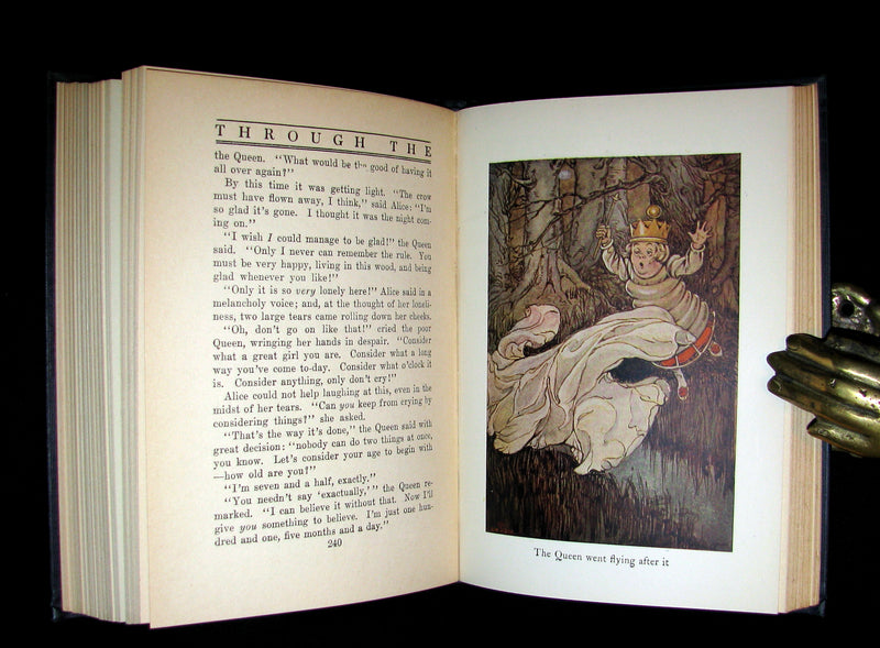 1925 Rare Edition - Alice's Adventures In Wonderland and Through The Looking-Glass illustrated by Eleonore Abbott.