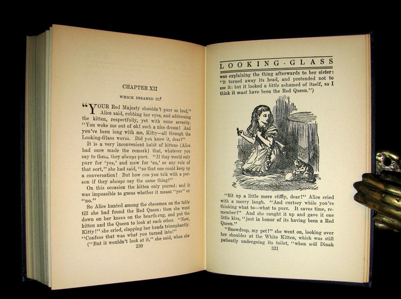 1925 Rare Edition - Alice's Adventures In Wonderland and Through The Looking-Glass illustrated by Eleonore Abbott.