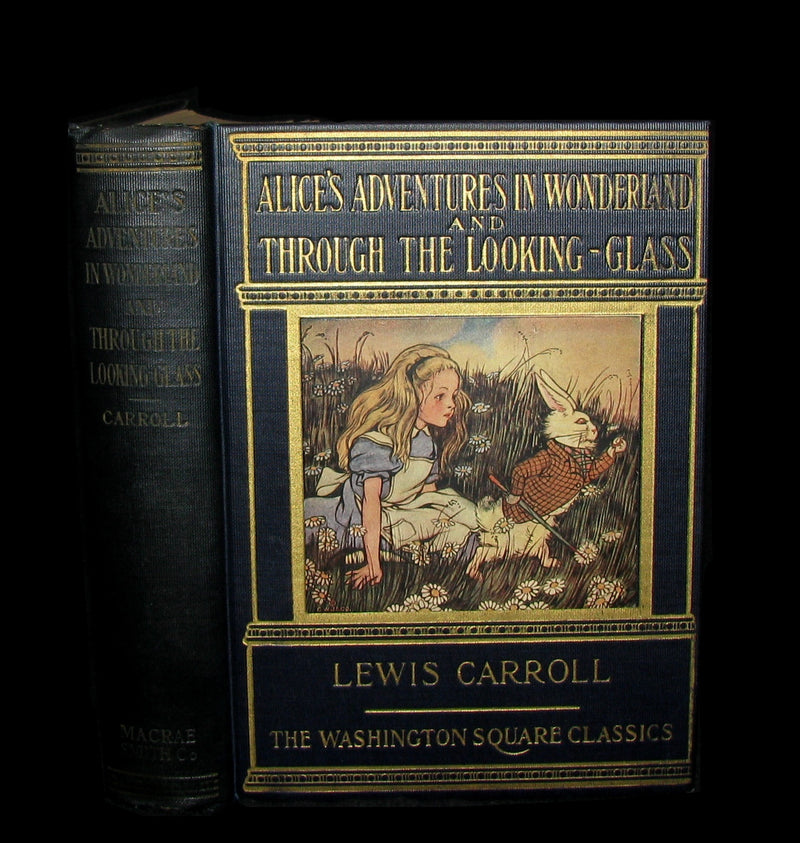 1925 Rare Edition - Alice's Adventures In Wonderland and Through The Looking-Glass illustrated by Eleonore Abbott.