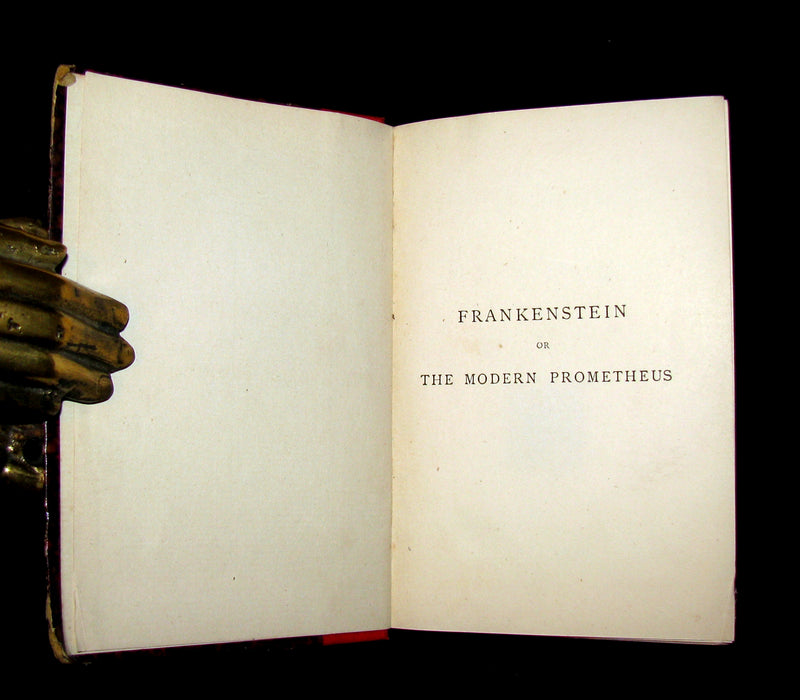 1888 Rare Book - FRANKENSTEIN or The Modern Prometheus by Mrs. Shelley.
