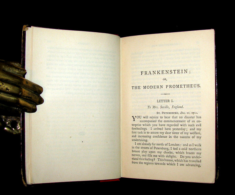 1888 Rare Book - FRANKENSTEIN or The Modern Prometheus by Mrs. Shelley.