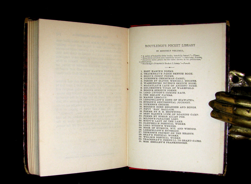 1888 Rare Book - FRANKENSTEIN or The Modern Prometheus by Mrs. Shelley.