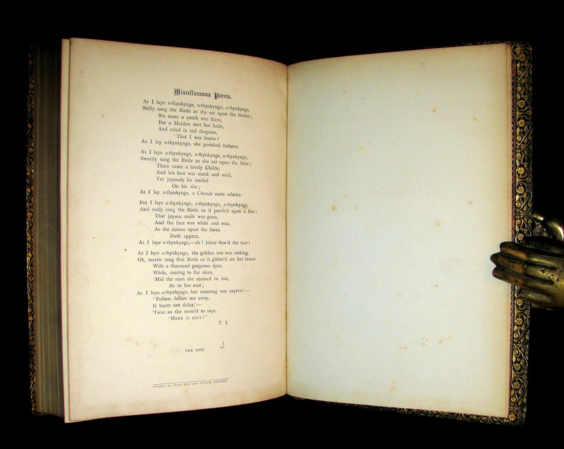 1877 Beautiful Gilbert & Field Binding - INGOLDSBY LEGENDS Illustrated by Cruikshank, Leech and Tenniel.