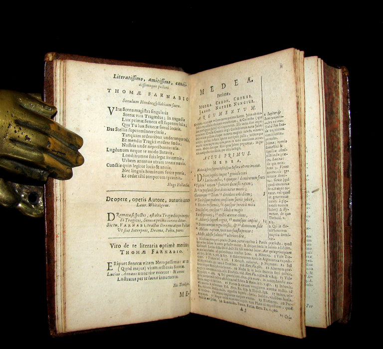 1678 Rare Latin Book - SENECA - L. Annæi Senecæ - Tragedies - Medea, Phaedra, Oedipus, etc.