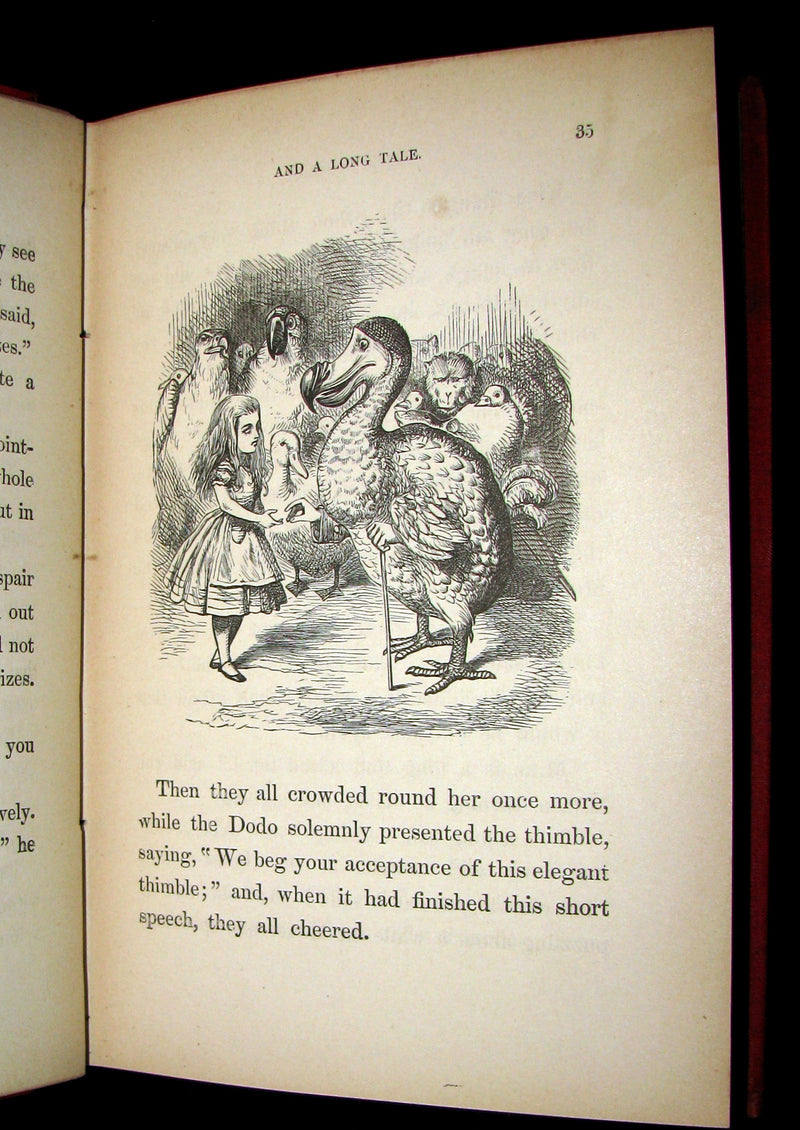 1882 Rare Victorian Book - Alice's Adventures in Wonderland by Lewis Carroll.