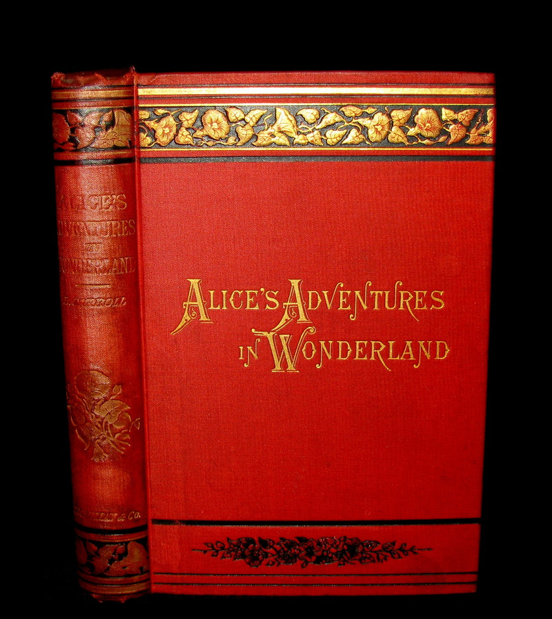 1882 Rare Victorian Book - Alice's Adventures in Wonderland by Lewis Carroll.