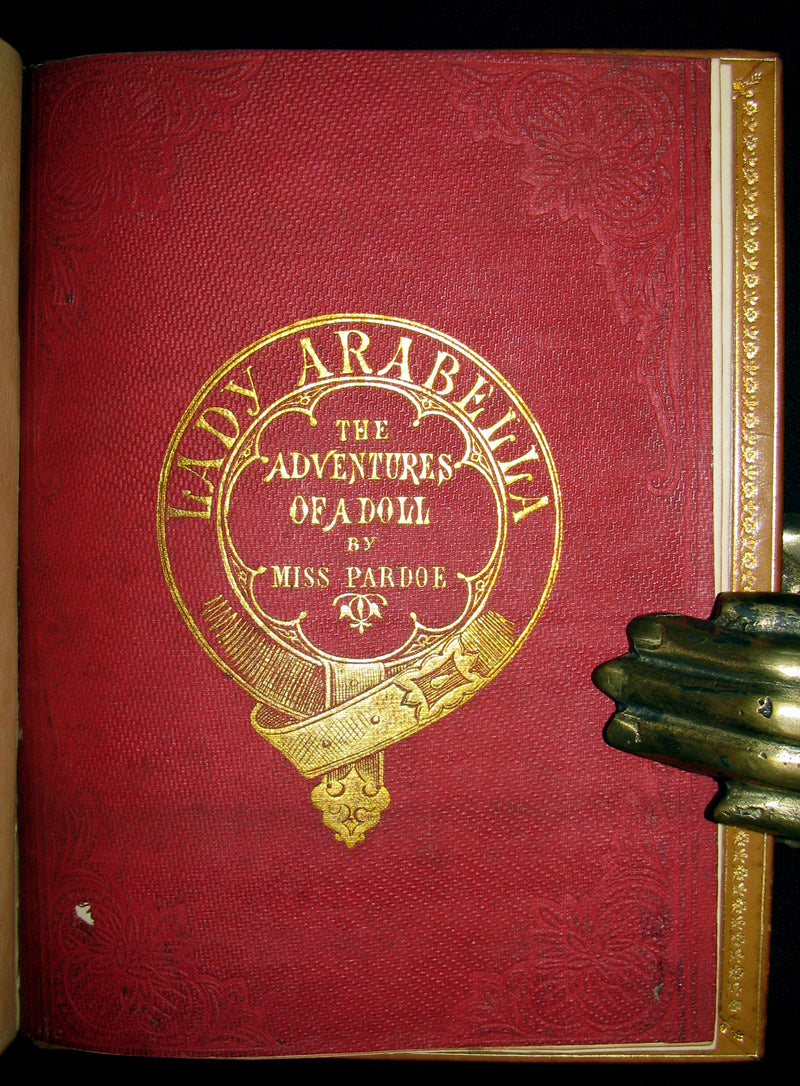 1856 Beautiful Worsfold Binding - Lady ARABELLA Or The ADVENTURES OF A DOLL Illustrated by Cruikshank. First Edition.