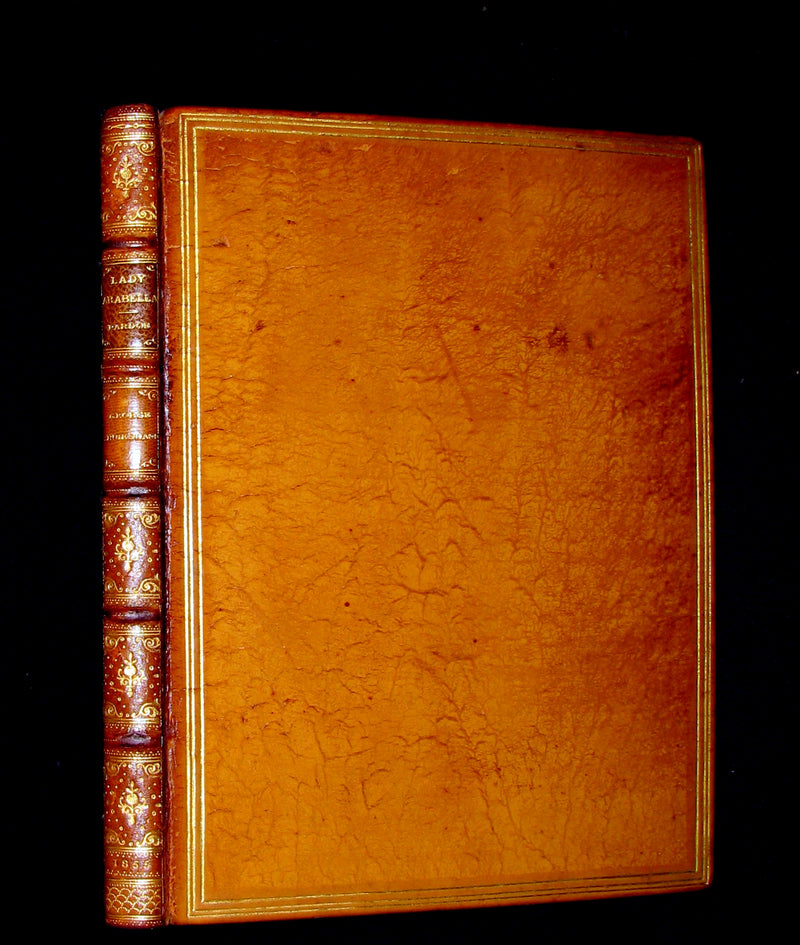 1856 Beautiful Worsfold Binding - Lady ARABELLA Or The ADVENTURES OF A DOLL Illustrated by Cruikshank. First Edition.