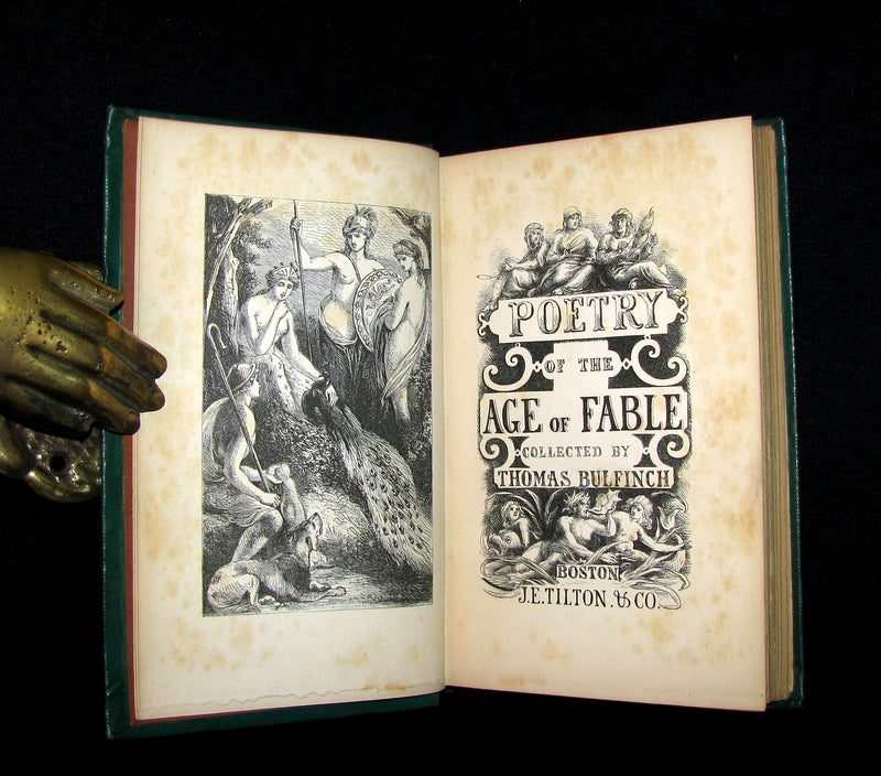 1863 Rare Book - Poetry of the AGE of FABLE - The Legends of Classical Mythology.