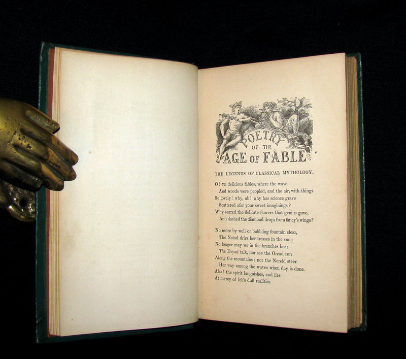 1863 Rare Book - Poetry of the AGE of FABLE - The Legends of Classical Mythology.