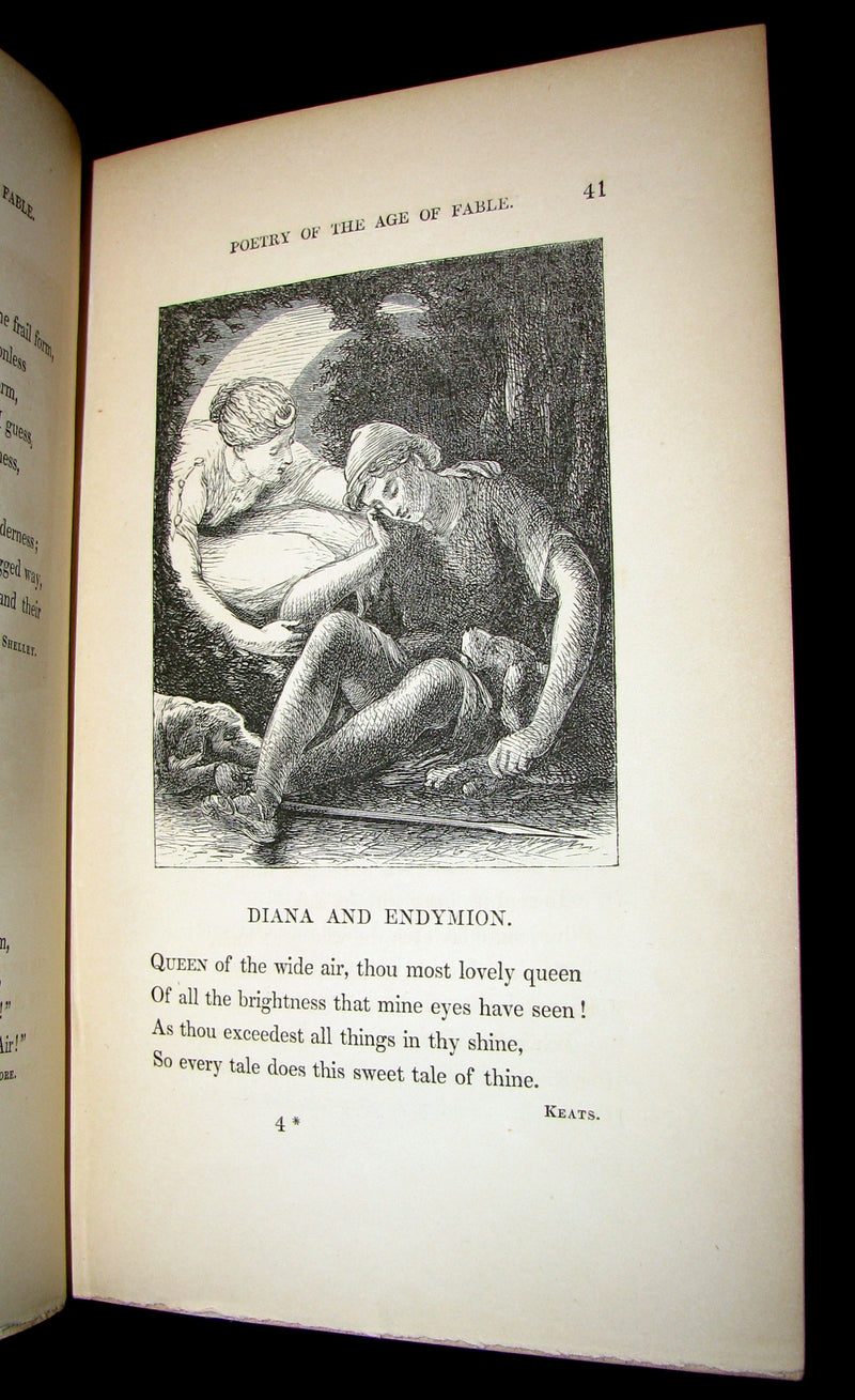 1863 Rare Book - Poetry of the AGE of FABLE - The Legends of Classical Mythology.