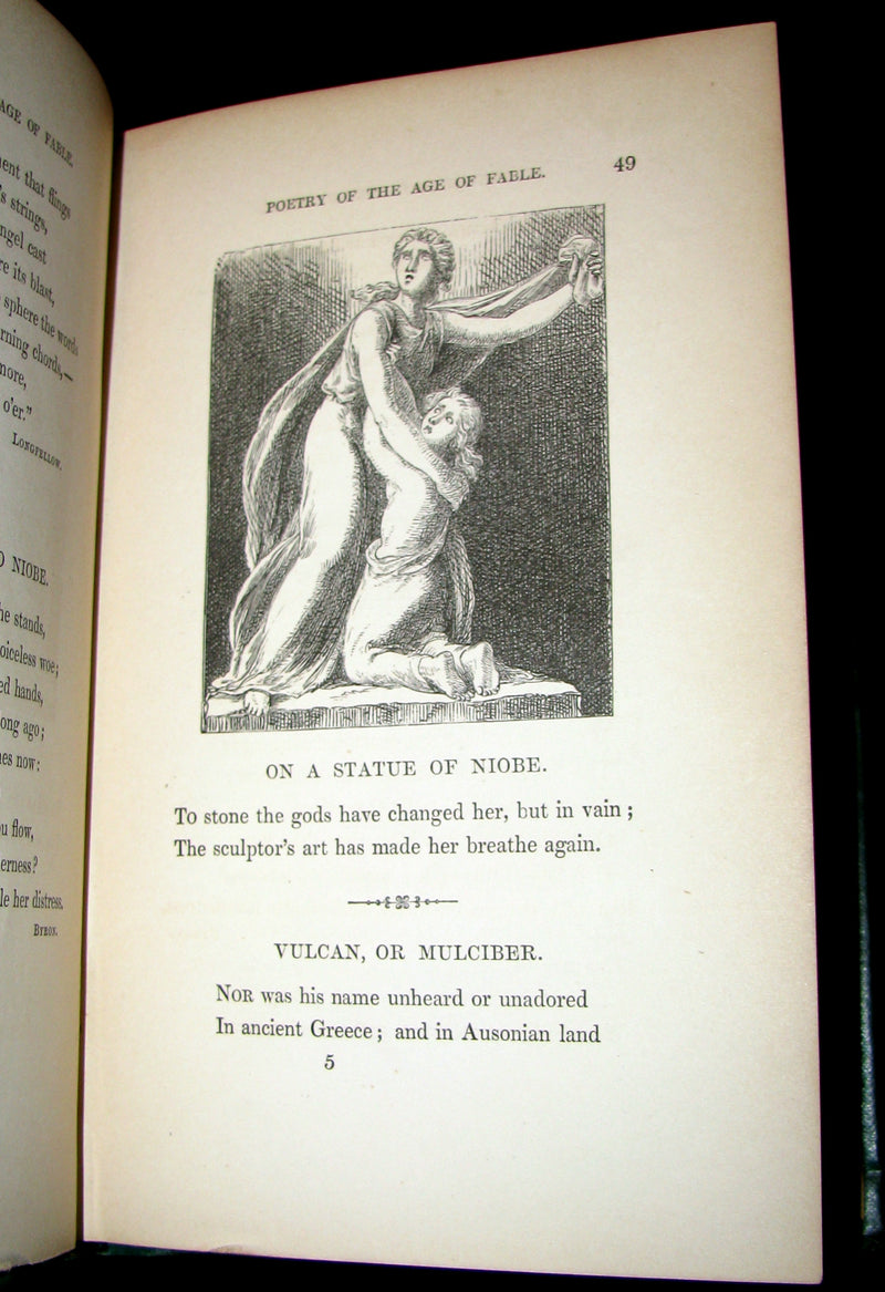 1863 Rare Book - Poetry of the AGE of FABLE - The Legends of Classical Mythology.