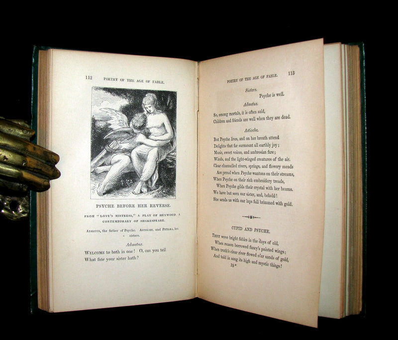 1863 Rare Book - Poetry of the AGE of FABLE - The Legends of Classical Mythology.
