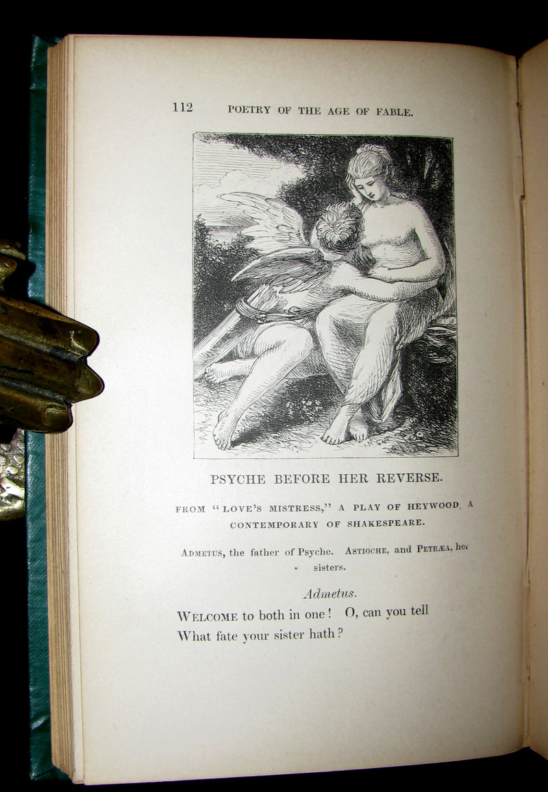 1863 Rare Book - Poetry of the AGE of FABLE - The Legends of Classical Mythology.