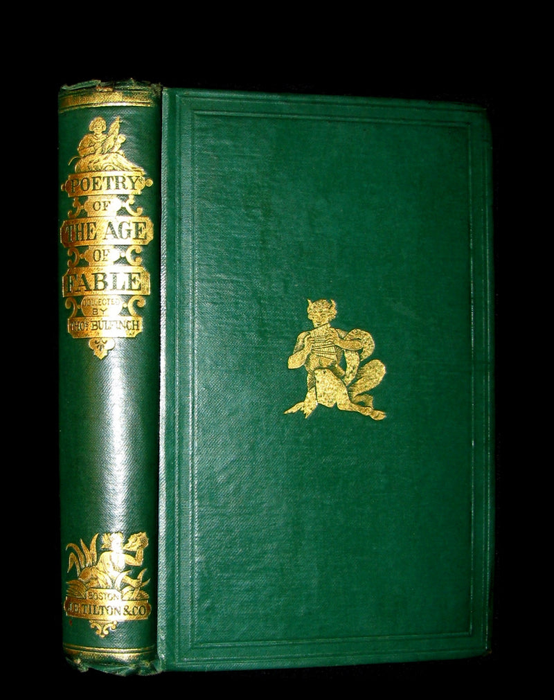1863 Rare Book - Poetry of the AGE of FABLE - The Legends of Classical Mythology.