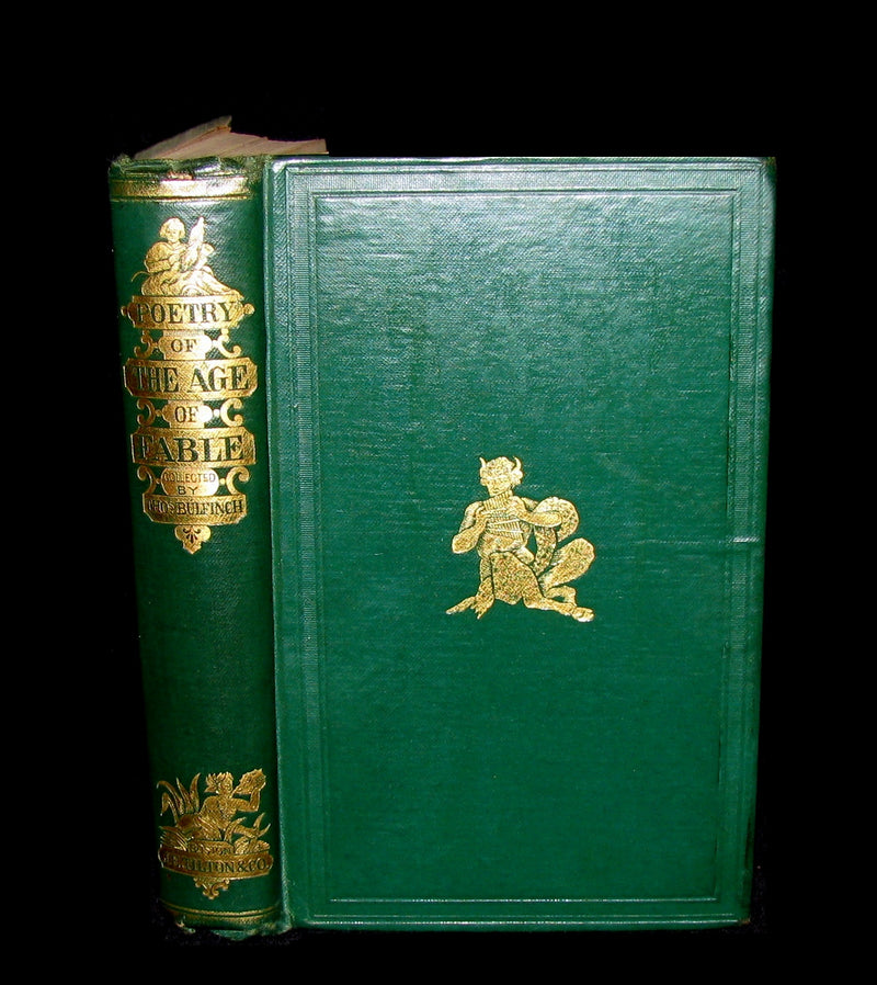 1863 Rare Book - Poetry of the AGE of FABLE - The Legends of Classical Mythology.