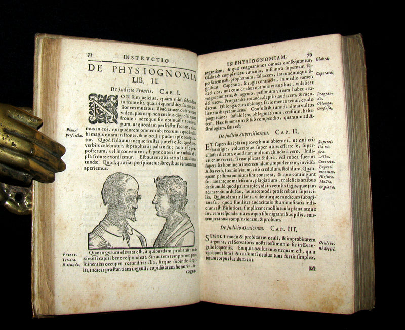 1630 Rare Latin Vellum Book - Indagine's CHIROMANCY, PHYSIOGNOMY & ASTROLOGY.