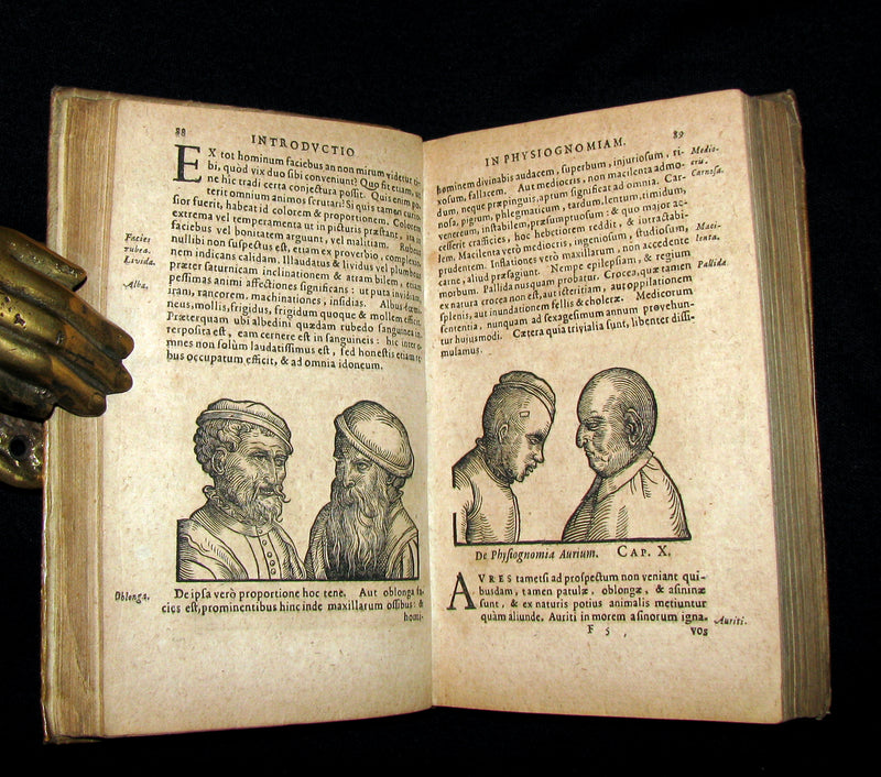 1630 Rare Latin Vellum Book - Indagine's CHIROMANCY, PHYSIOGNOMY & ASTROLOGY.
