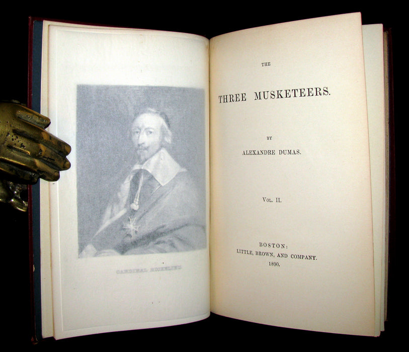 1890 Rare Book set - The Three Musketeers by Alexandre Dumas.