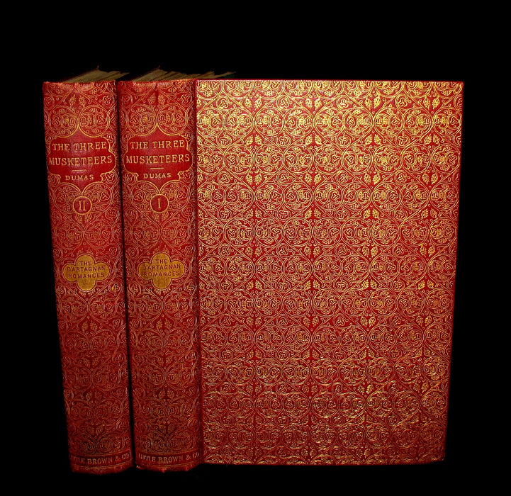 1890 Rare Book set - The Three Musketeers by Alexandre Dumas.