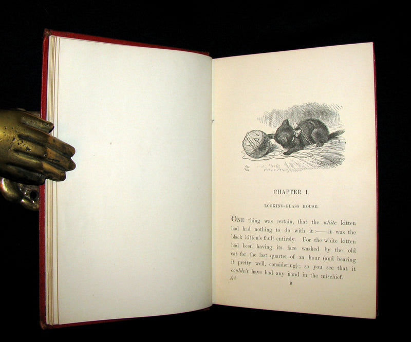 1877 Rare Victorian Book - Through the Looking Glass, and What Alice Found There by Lewis Carroll.