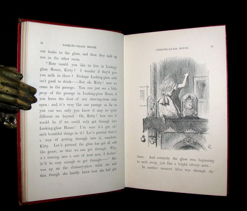1877 Rare Victorian Book - Through the Looking Glass, and What Alice Found There by Lewis Carroll.