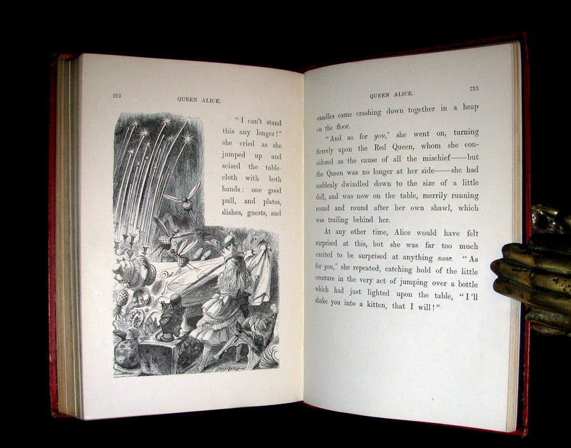 1877 Rare Victorian Book - Through the Looking Glass, and What Alice Found There by Lewis Carroll.