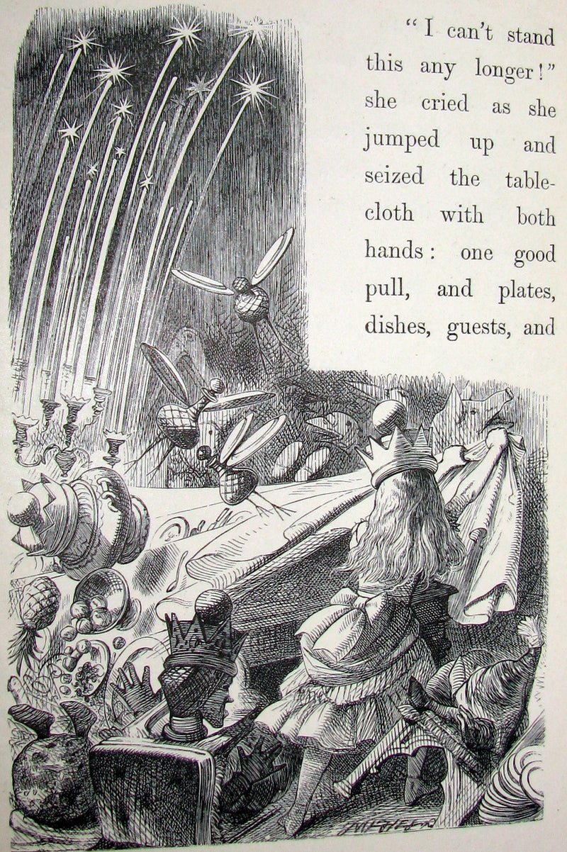 1877 Rare Victorian Book - Through the Looking Glass, and What Alice Found There by Lewis Carroll.