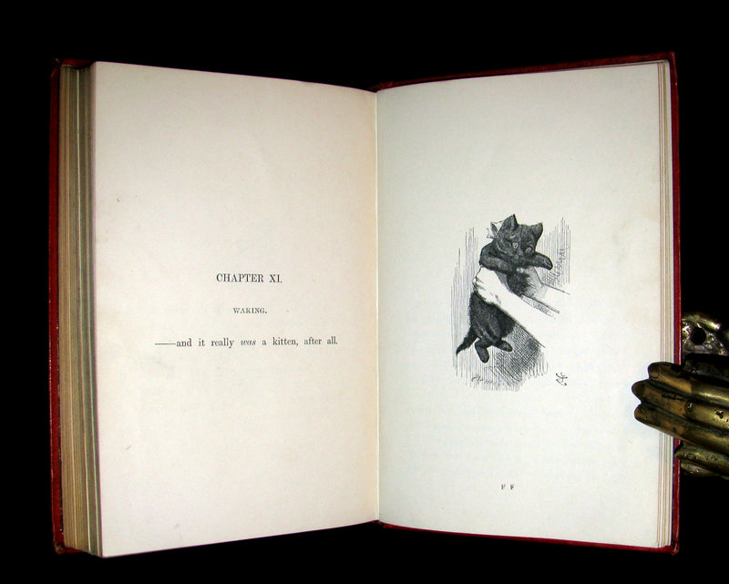 1877 Rare Victorian Book - Through the Looking Glass, and What Alice Found There by Lewis Carroll.