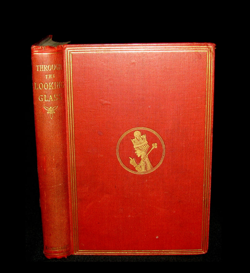 1877 Rare Victorian Book - Through the Looking Glass, and What Alice Found There by Lewis Carroll.