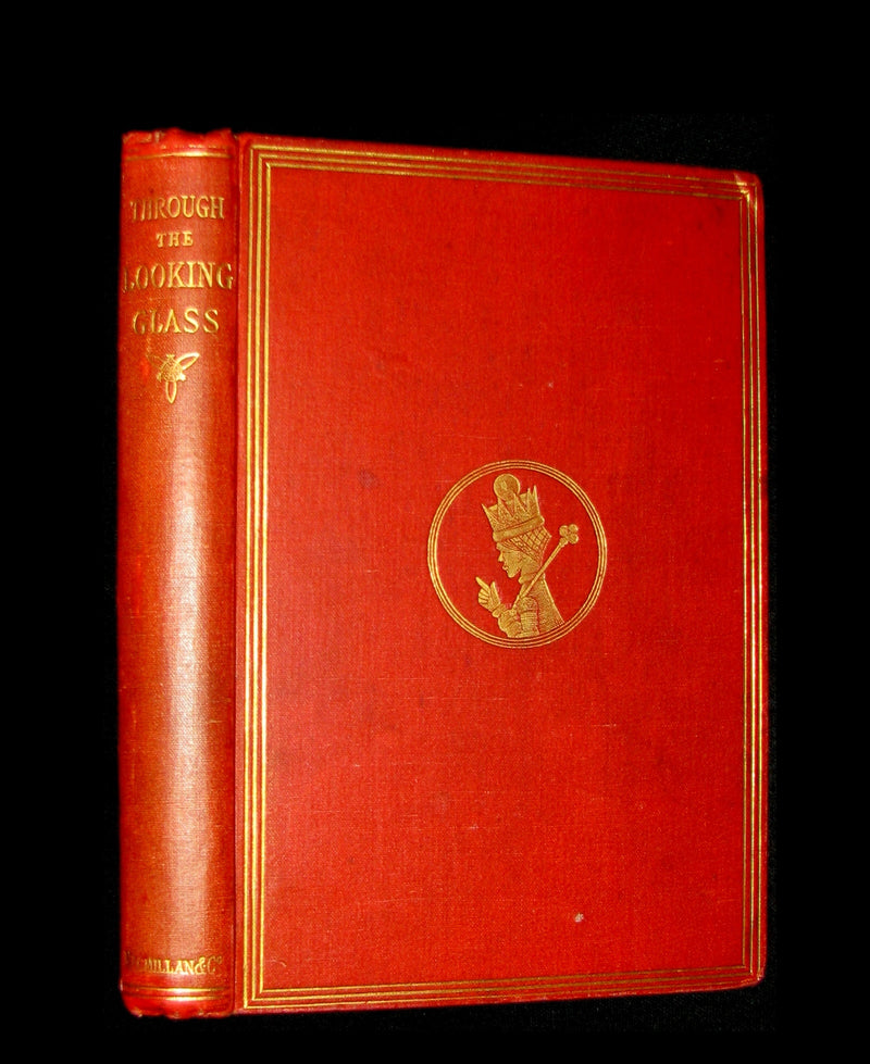 1877 Rare Victorian Book - Through the Looking Glass, and What Alice Found There by Lewis Carroll.