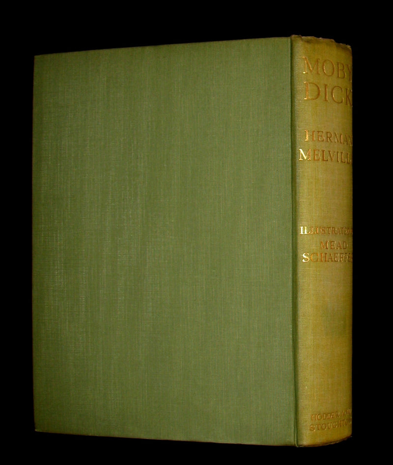 1930 Scarce Edition - MOBY DICK or The White Whale by Herman Melville illustrated by Mead Schaeffer.