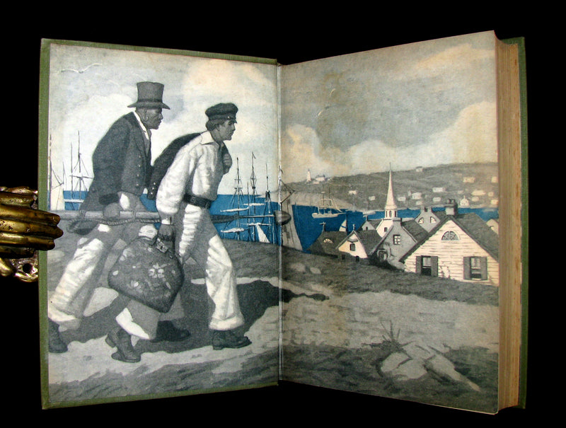 1930 Scarce Edition - MOBY DICK or The White Whale by Herman Melville illustrated by Mead Schaeffer.