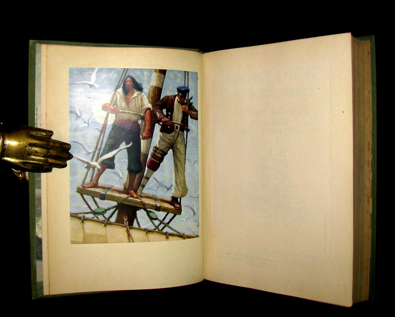1930 Scarce Edition - MOBY DICK or The White Whale by Herman Melville illustrated by Mead Schaeffer.