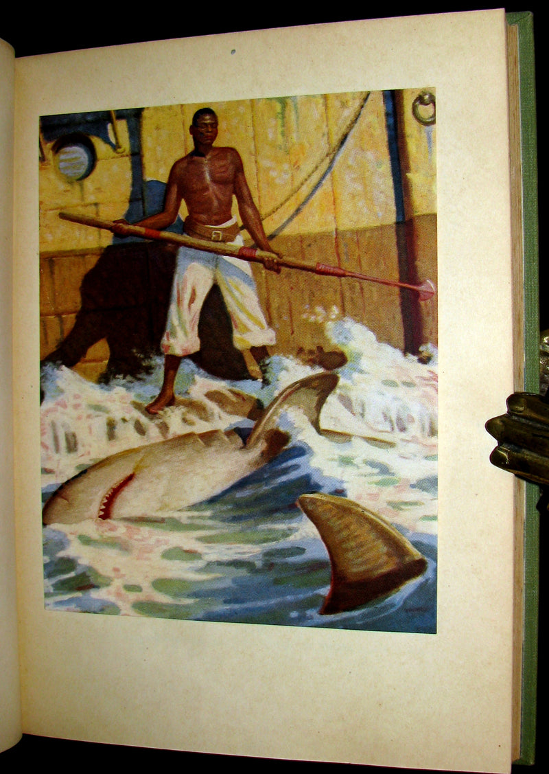 1930 Scarce Edition - MOBY DICK or The White Whale by Herman Melville illustrated by Mead Schaeffer.