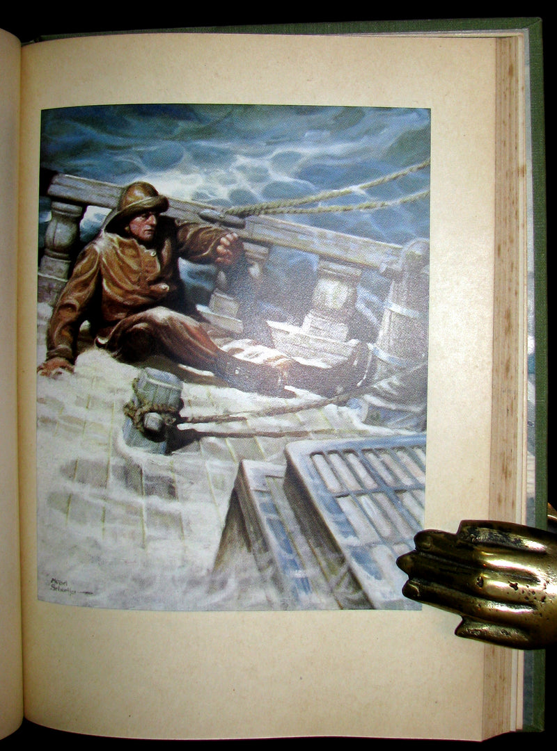 1930 Scarce Edition - MOBY DICK or The White Whale by Herman Melville illustrated by Mead Schaeffer.